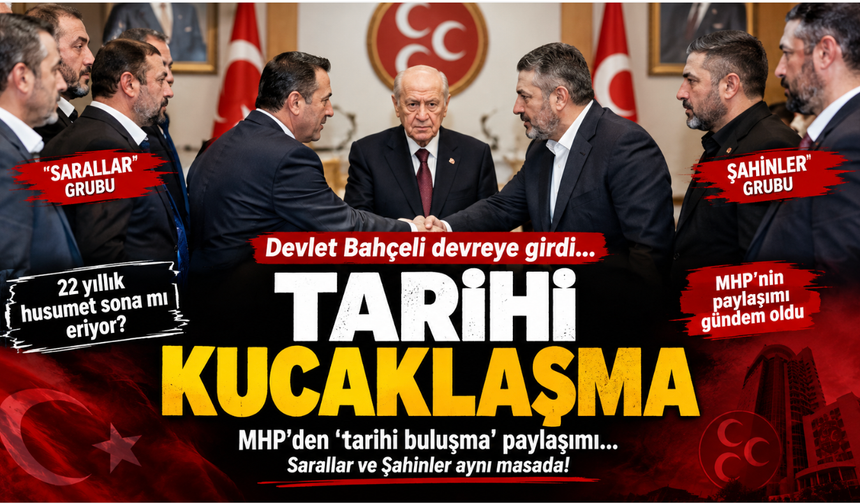 MHP'nin "tarihi kucaklaşma" paylaşımı gündem oldu