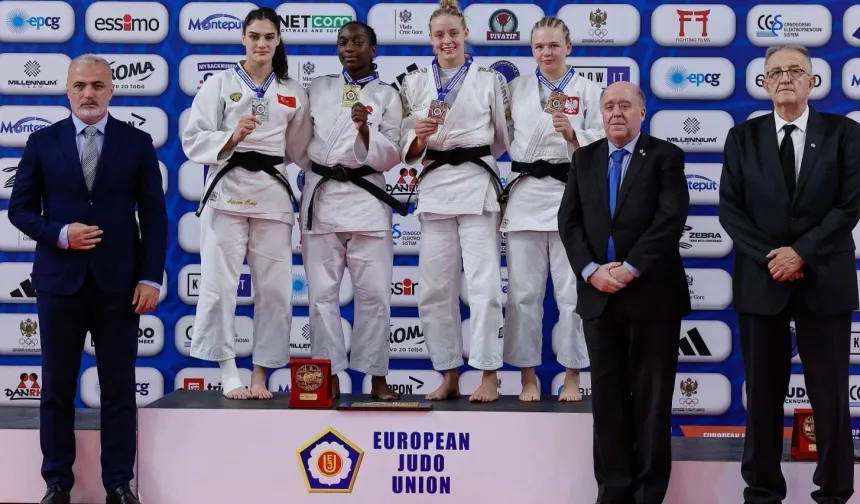 Judocu Sinem Oruç'tan Avrupa'da gümüş madalya
