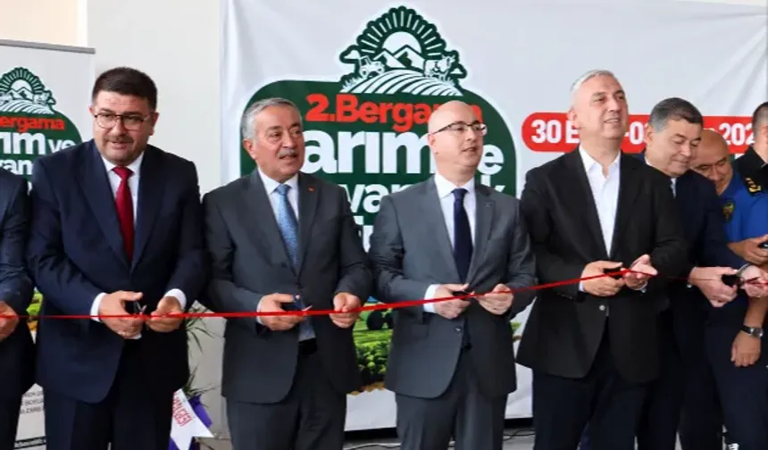 2. Bergama Tarım ve Hayvancılık Fuarı törenle açıldı