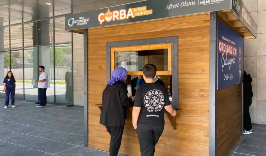 Ordu Şehir Hastanesi'nde ücretsiz çorba ikramı başladı